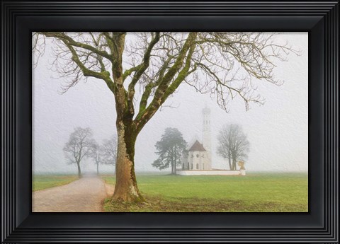 Framed Pilgrimage Church of St. Coloman Print