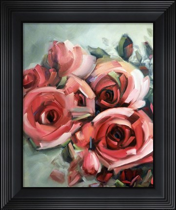Framed Amid Scent of Roses Print