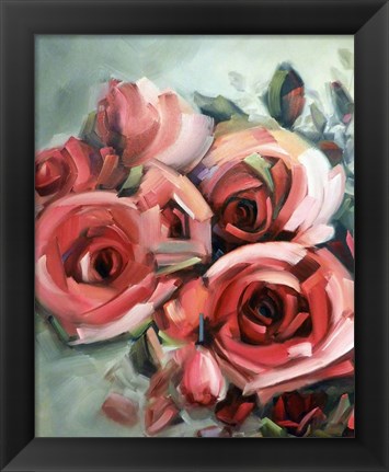 Framed Amid Scent of Roses Print