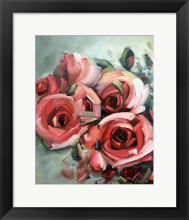 Framed Amid Scent of Roses Print