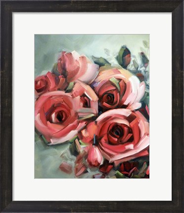 Framed Amid Scent of Roses Print