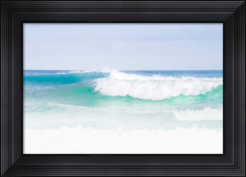 Framed Blue Green Print