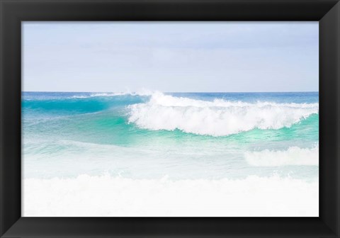 Framed Blue Green Print