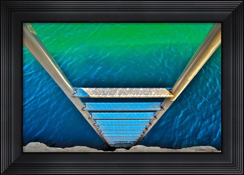 Framed Sea Ladder Print