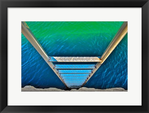 Framed Sea Ladder Print