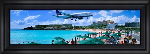 Framed Happy Landings on St. Maarten Print