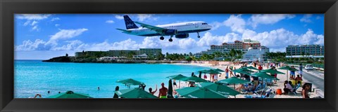 Framed Happy Landings on St. Maarten Print