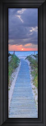 Framed Sunrise Boardwalk Print