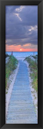 Framed Sunrise Boardwalk Print