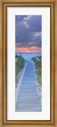 Framed Sunrise Boardwalk Print