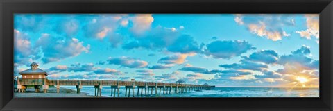 Framed Sunrise on Juno Beach Print