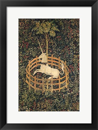 Framed Unicorn in Captivity Print