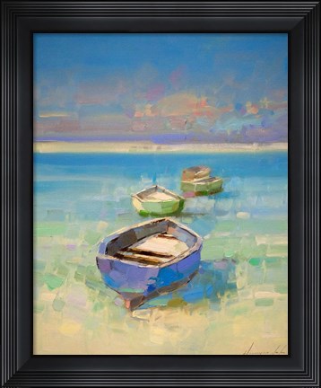 Framed Caribbean Beach Print