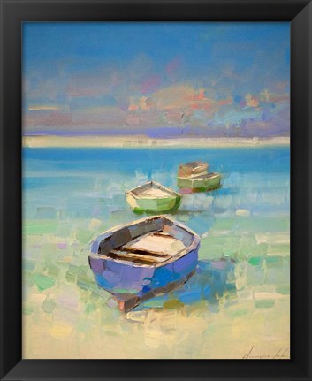 Framed Caribbean Beach Print