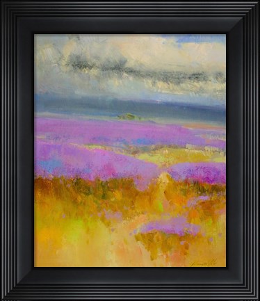 Framed Field of Lavenders 1 Print