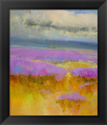 Framed Field of Lavenders 1 Print