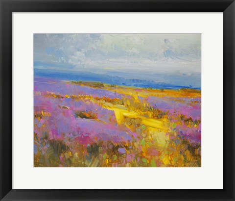 Framed Field of Lavenders 2 Print