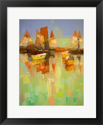 Framed Harbor Print