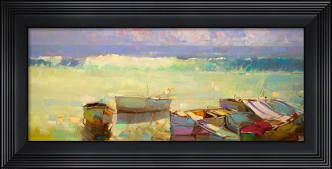 Framed Rowboats Print