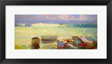 Framed Rowboats Print