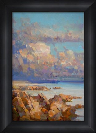 Framed Cliffs Print