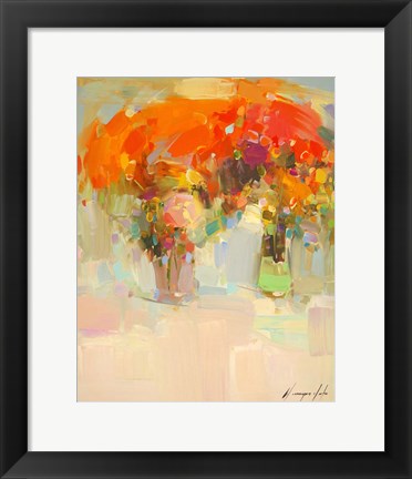 Framed Vase of Yellow Flowers 1 Print