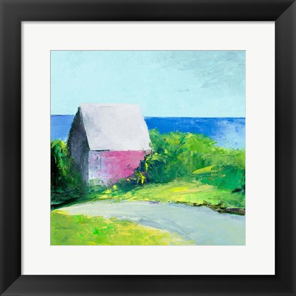 Framed Pink House Print