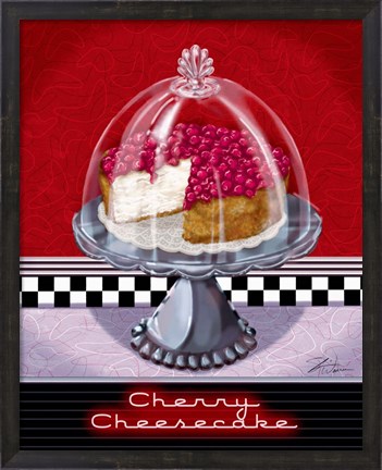 Framed Cherry Cheesecake Print