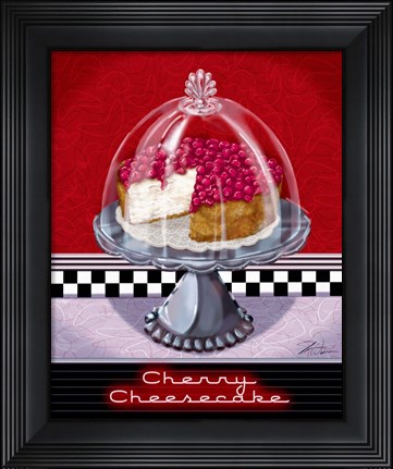 Framed Cherry Cheesecake Print