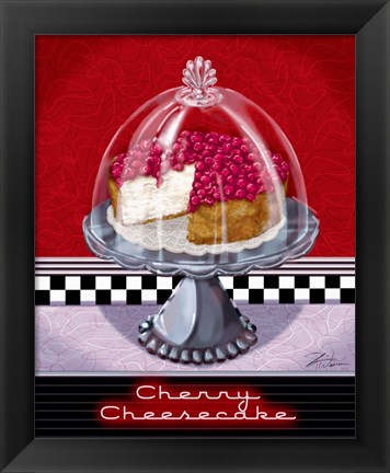 Framed Cherry Cheesecake Print