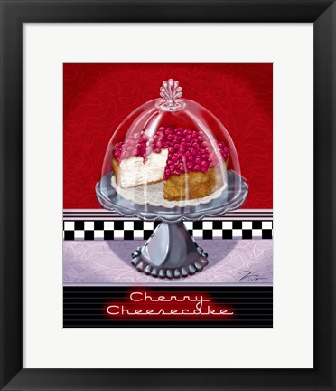 Framed Cherry Cheesecake Print