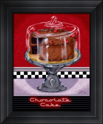 Framed Chocolate Cake Print