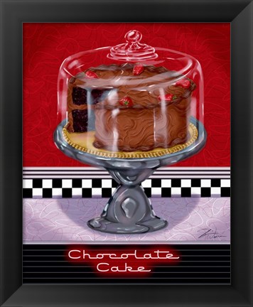 Framed Chocolate Cake Print