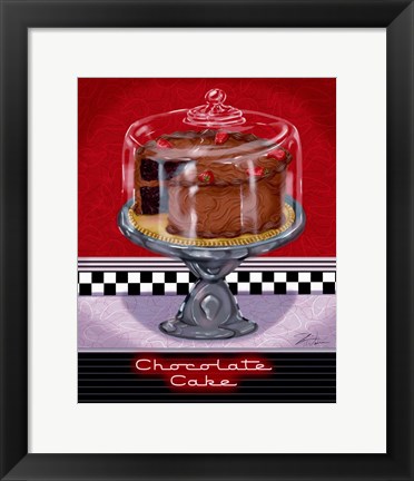 Framed Chocolate Cake Print