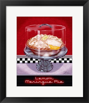 Framed Lemon Meringue Pie Print