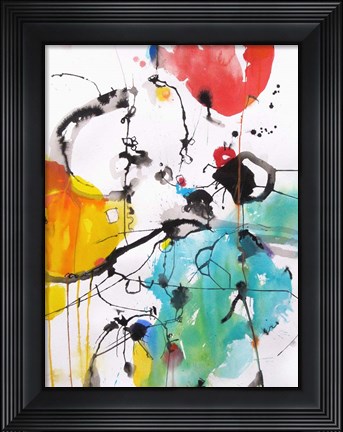 Framed Drifting Continents Print