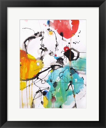Framed Drifting Continents Print