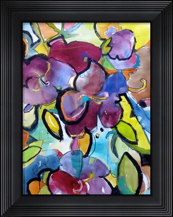 Framed Winter Purple Print