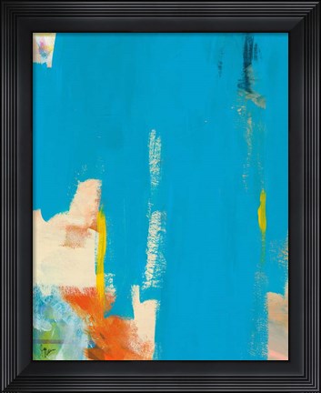 Framed Aqua Tide Print
