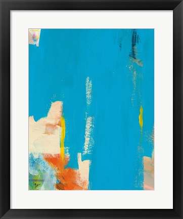 Framed Aqua Tide Print