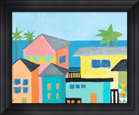 Framed Beachfront Property 1 Print