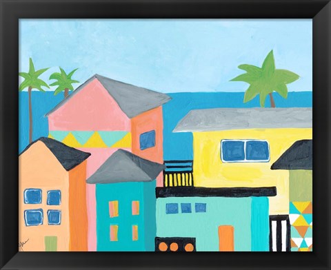 Framed Beachfront Property 1 Print
