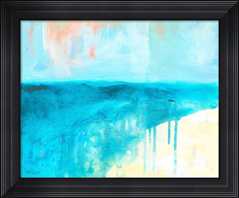 Framed Coastal Blues 2 Print