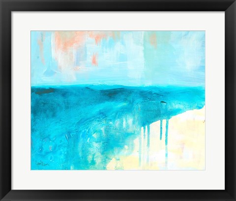 Framed Coastal Blues 2 Print