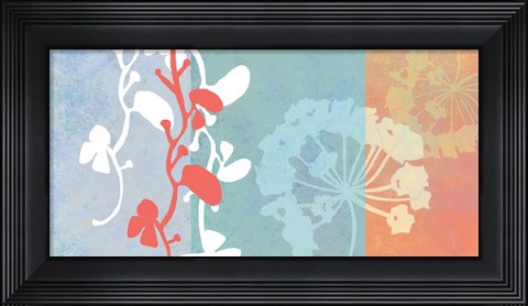 Framed Coral Flowers Print