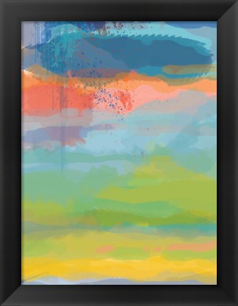 Framed Coral Sky Print