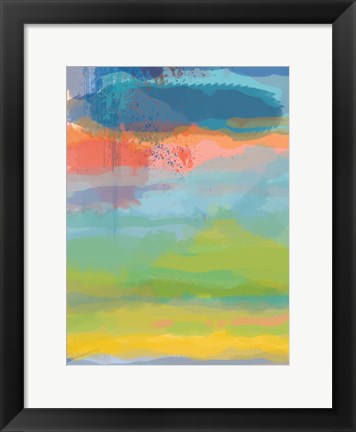Framed Coral Sky Print