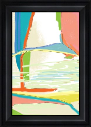 Framed Deconstructed Landscape 3 Print