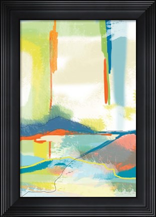 Framed Deconstructed Landscape 4 Print