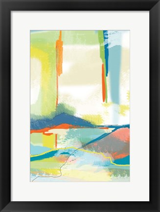 Framed Deconstructed Landscape 4 Print